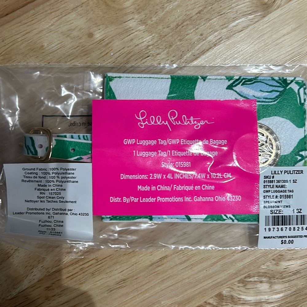 Lilly Pulitzer Luggage Tag